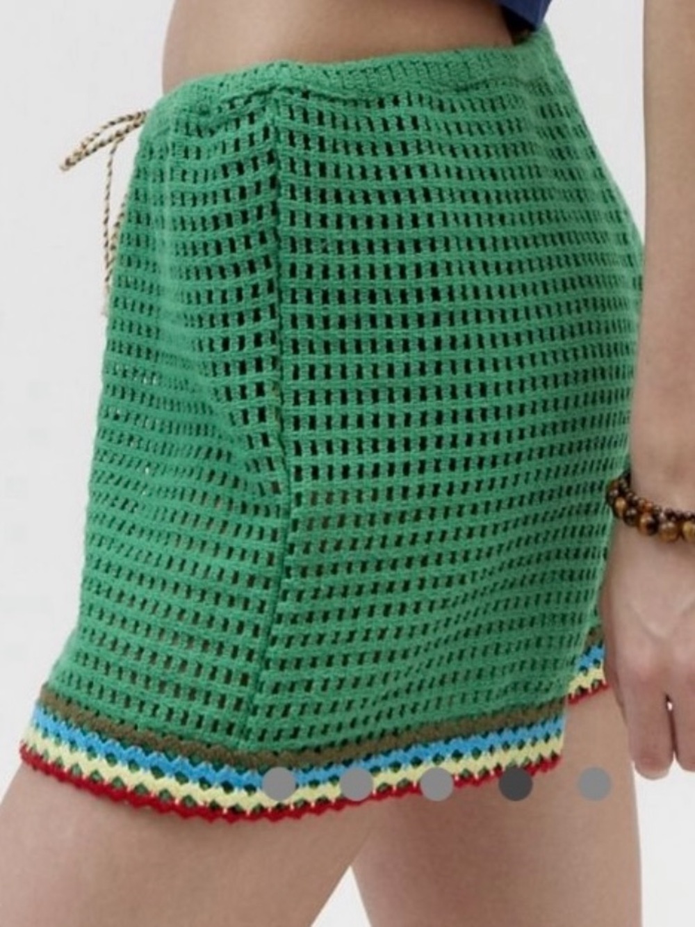 🆕 Urban Outfitters BDG Baja
Crochet Shorts Green Small CoverUp - Picture 6 of 14
